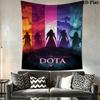 DOTA 2 Настенный Повесной Печатный Тканевый Плед Декоративные Гобелены для Спальни Гостиной Домашний Декор