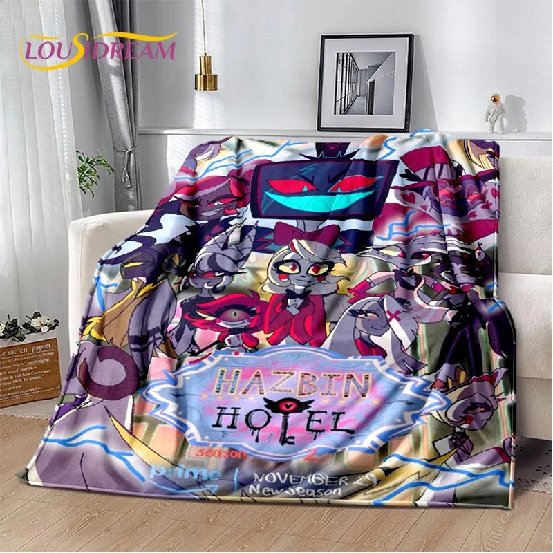 2026 H-Hazbin Hotel Чарли Мультяшное Мягкое Одеяло, Мягкий Плед для Дома Спальни Кровати Дивана Пикника Путешествия Покрывало Детский Подарок