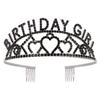 Rhinestone BIRTHDAY QUEEN GIRL Queen Princess Love Birthday Crown Party Supplies