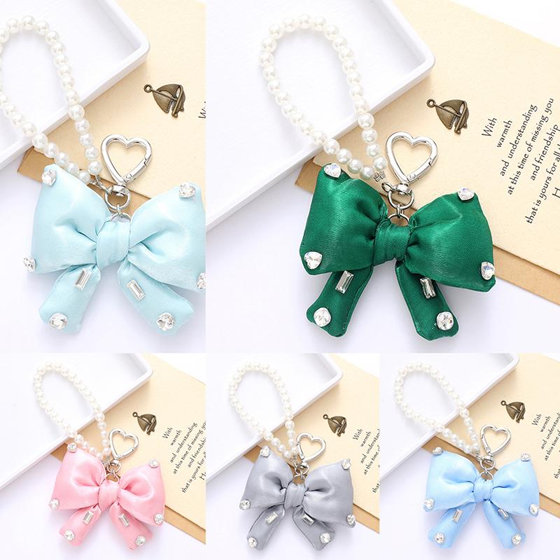 Нежный брелок-подвеска в виде банта для женщин и девочек, универсальный мобильный телефон, цепочка для рюкзака, украшения, аксессуары, подарки