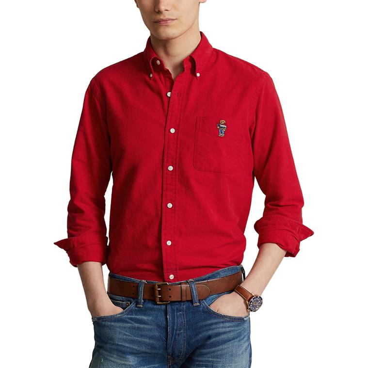 Polo Ralph Lauren Рубашка мужская FW23 Красная MNPOWOV16823149-600