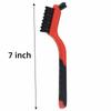 6pcs Curved Handle Grip Cleaning Brush Set  Metal Scrubber Portable Kitchen Tool  Gas Stove Cleaning