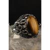 Tiger's Eye Stone 925 Sterling Silver Men's Ring