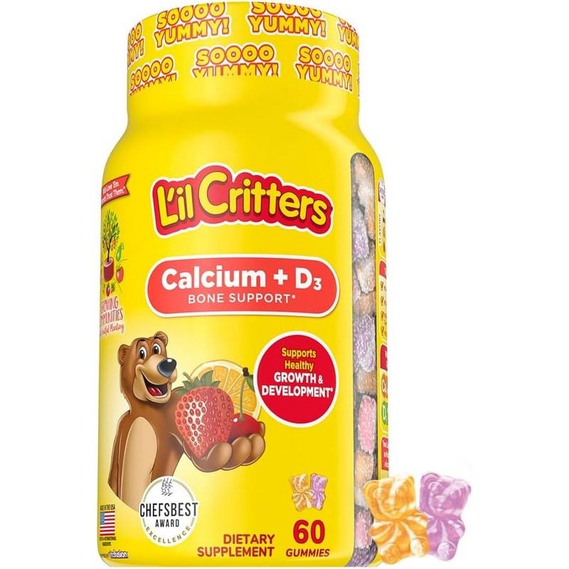Детские жевательные мармеладки Lil Critters Кальций + D3 для поддержки костей