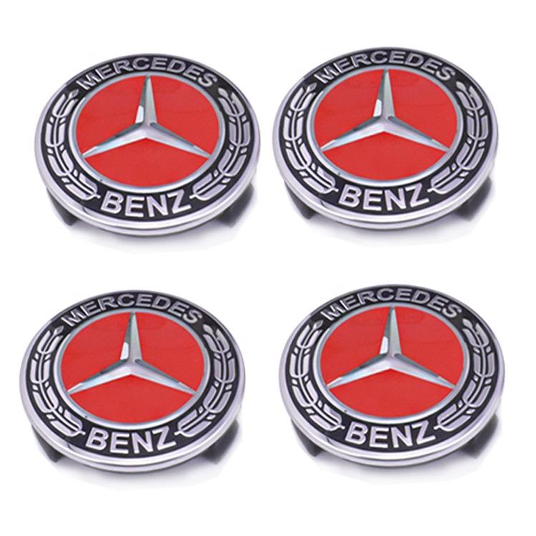 YDC4 Car Styling Wheel Center Covers Hub Caps Cover Emblem Stickers for Mercedes Benz W203 W204 W168 W176 CLA CLK CLS W124 W205 W211