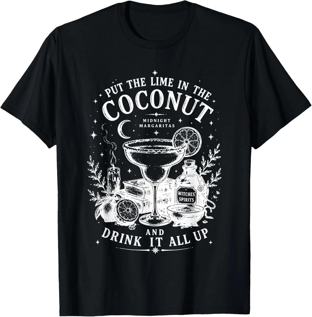 Vintage Coconut Margaritas Retro Halloween Magic Practical Graphic T-Shirt