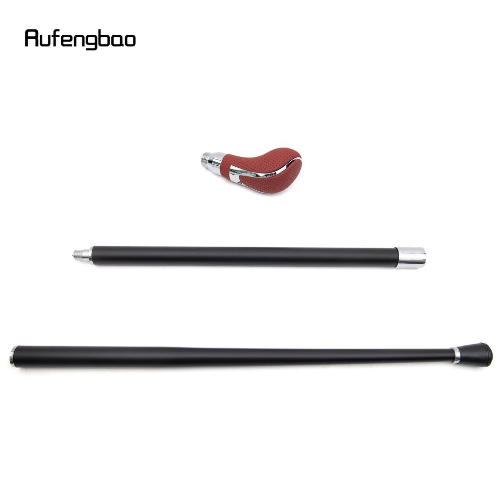 Трость для ходьбы из красной кожи и серебра, модная декоративная трость для джентльмена, элегантная трость для косплея, посох 92 см