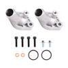 A60M-2Sets V-Twin Aluminum Thermostat Outlet Cover For Can-Am 800 1000 Outlander Renegade 420222690 420222691