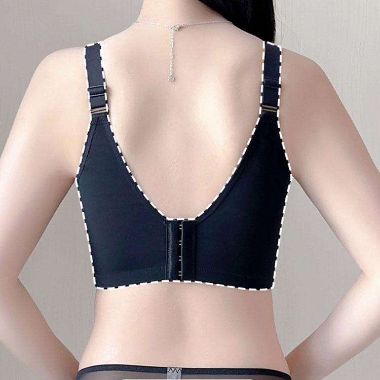 Leopard Lace Bra for Women Sexy Gather and Adjustment Bra Push Up Bra Wide Back Strap Invisible Bra Fancy Underwear