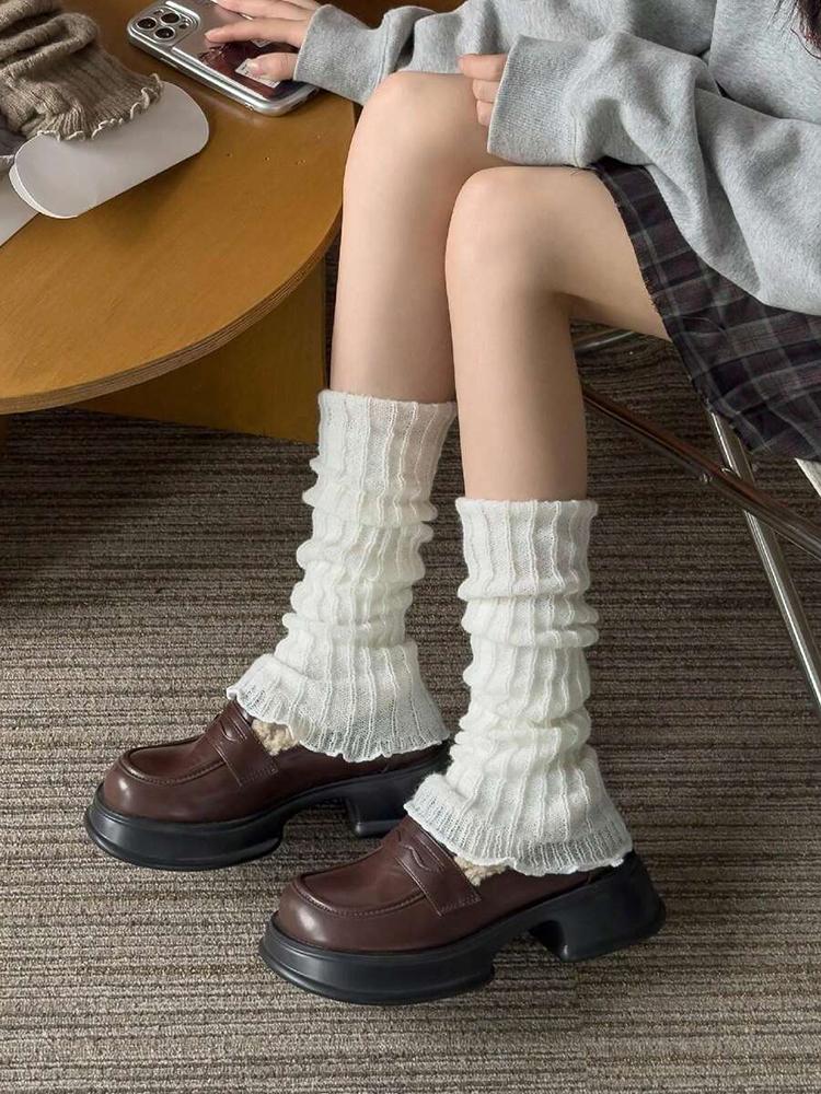 1 Pair Women Jk Uniform Bubble Socks Fashionable Lolita Girls Loose Soft and Comfortable Socks Women Versatile Elephant Socks