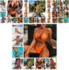 Girls Summer Women Bikini Set Swimwear Pushup Bandage Beachwear Swimsuit Solid