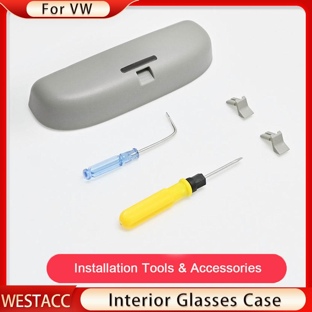 Чехол-держатель для автомобильных очков из АБС-пластика для Volkswagen VW Golf 8 MK8 Golf8, ящик для хранения солнцезащитных очков
