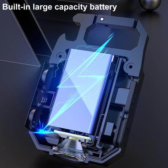 Multi-function Keychain Light 5 Modes 90 Degrees Foldable Adjustable USB Rechargeable Outdoor Camping Hiking Hanging Lamp Emergency