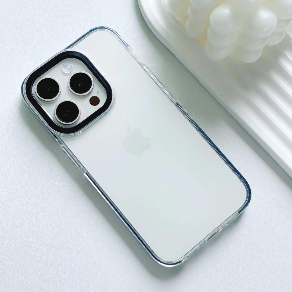Прозрачный мягкий чехол из ТПУ Подходит для IPhone12promax Защитный чехол 15 Простой Противоударный 16 Apple 14 Мобильный телефон