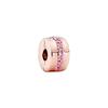 Блестящие Rose Gold Шарм-клипсы Бусины Подходят для Оригинального Браслета-цепочки Змея Ожерелья Бусины Для DIY Шикарных Украшений Женский Подарок