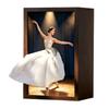 Elegant Design Ballet Tissue Box Wooden Desktop Napkin Holder Wooden Tissue Box  Bedside Table