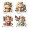 2D Flat Easter Cake DIY 5D DIY Diamond Art Tabletop Decorations Diamond Painting Desktop Decorations Bedroom Table Decoration