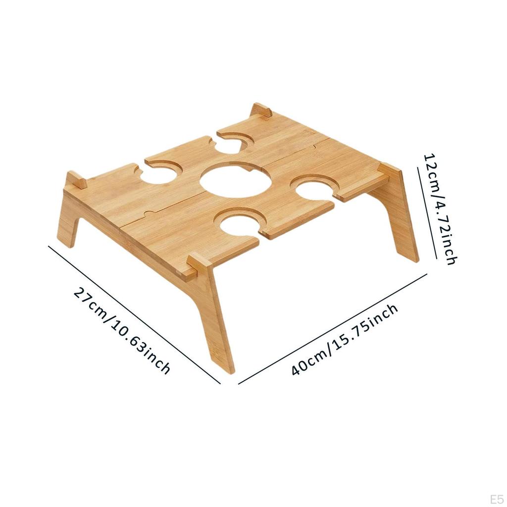 Держатель для бутылок для пикника, складной, для улицы, складной стол, для напитков, сыра, для рыбалки, барбекю