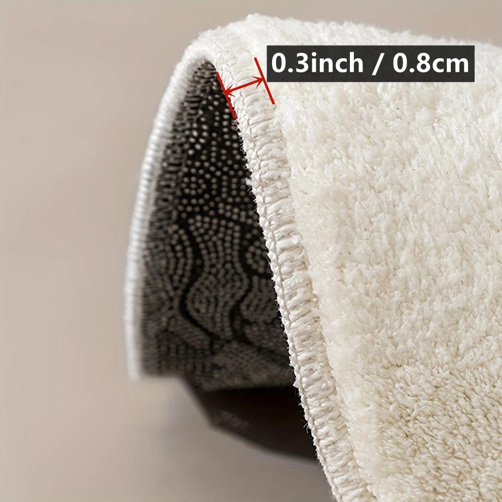 Thickened Simple Cartoon Bathroom Mat Non-slip Absorbent Mat Imitation Cashmere Mat Bedroom Bedside Wear-resistant Foot Mat