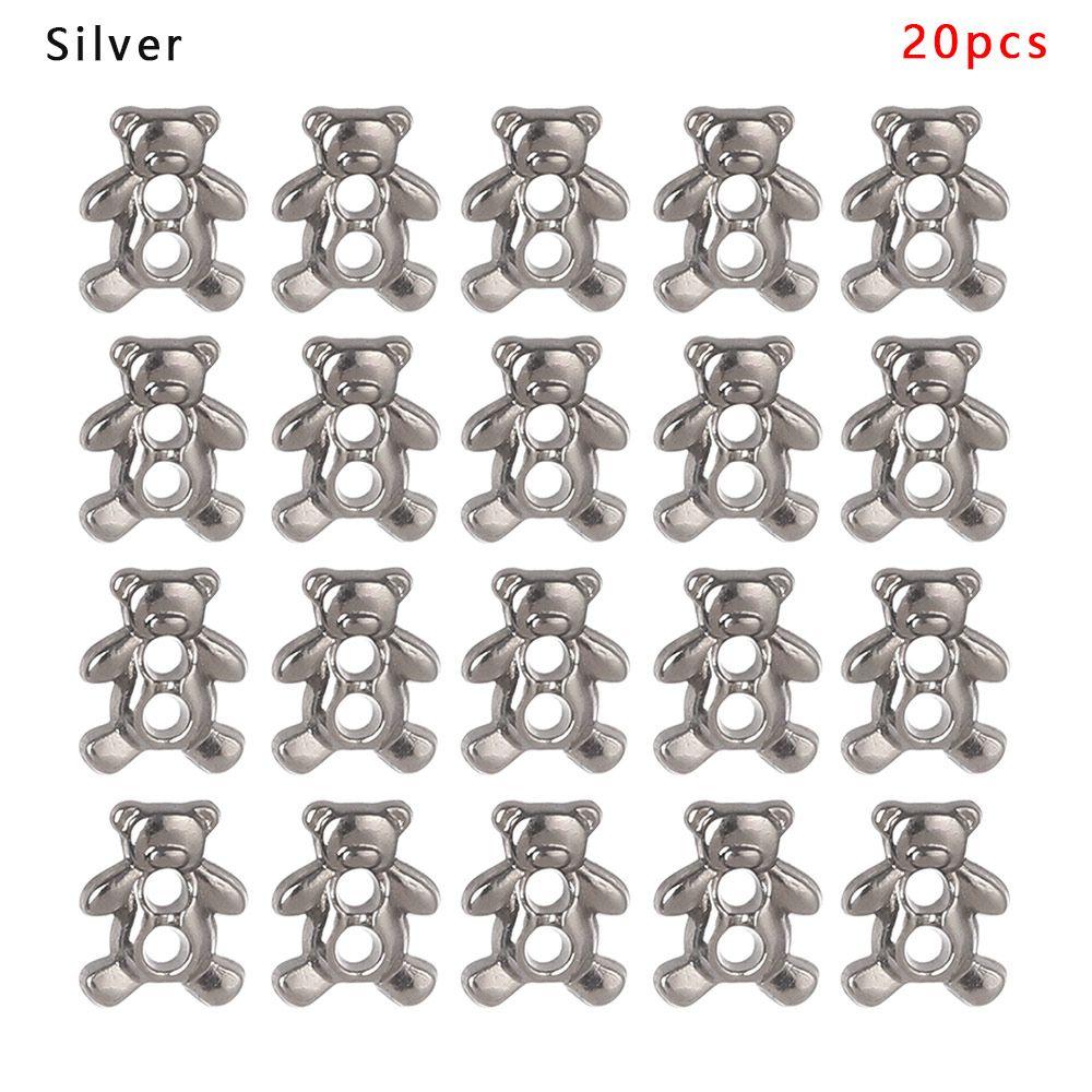 Craft Bear Pattern Decoration DIY Doll Clothes Mini Buttons Clothing Sewing Buckle Metal Buckles