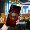 Чехол для телефона Huawei Honor 9X9 9S 10 20 30 S i A 8X 8A 8S 7X 7A Pro Lite, черная задняя крышка, роскошный силиконовый чехол с флагом СССР