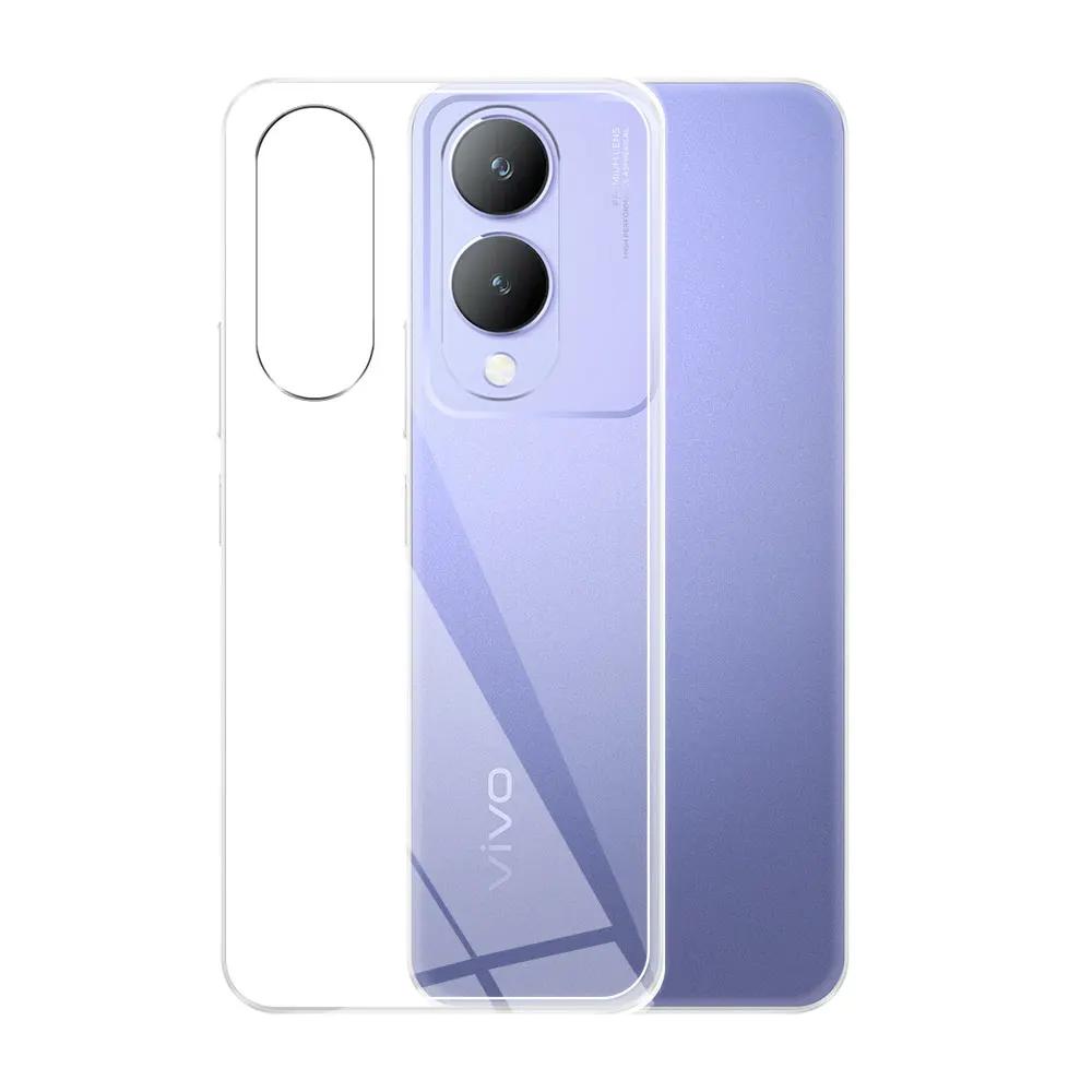 Для Vivo Y17S Чехол Прозрачный Мягкий Силикон Защитный Чехол для Телефона Для Vivo Y17 Y15 Vivo Y15S Y15A Чехол Coque VivoY12 Y11S Y11 Y3 Funda