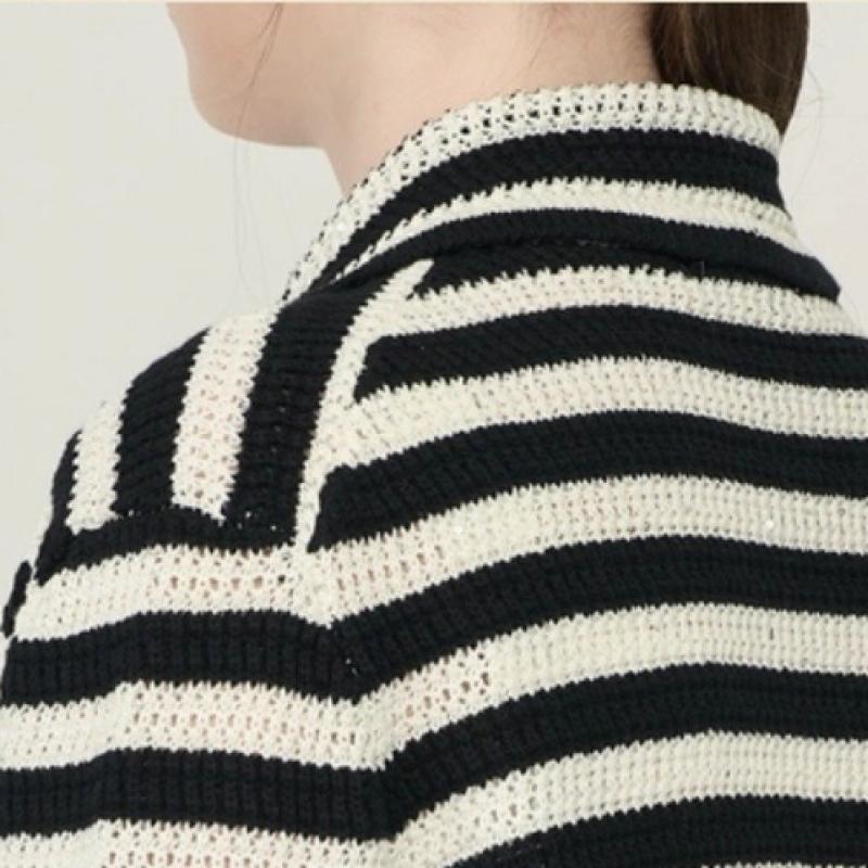 Bcbg Stripe Open Knit Cardigan B6m3g170