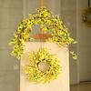 Winter Jasmine Wreath Front Door Decorative Lifelike Lively for Living Room Home