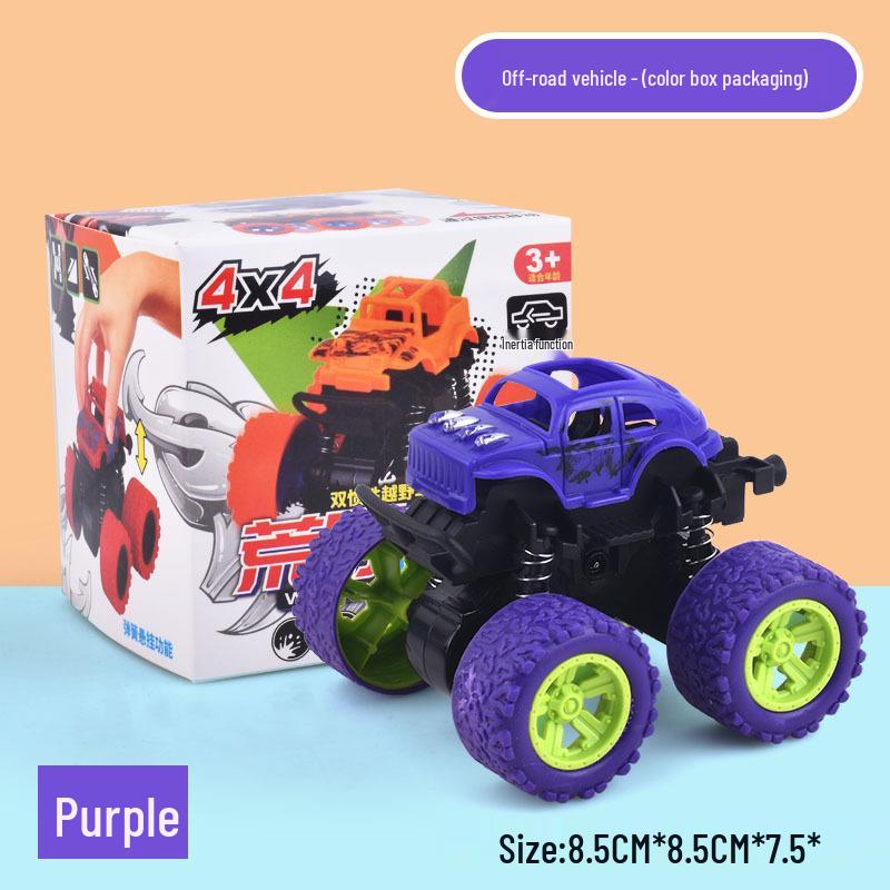Инерционная трюковая машина для бездорожья для детей - Игрушечный автомобиль с полным приводом