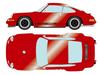 Makeup VISION 1/43 Singer 911 (964) Купе в цвете Dark Candy Red (Готовый продукт)