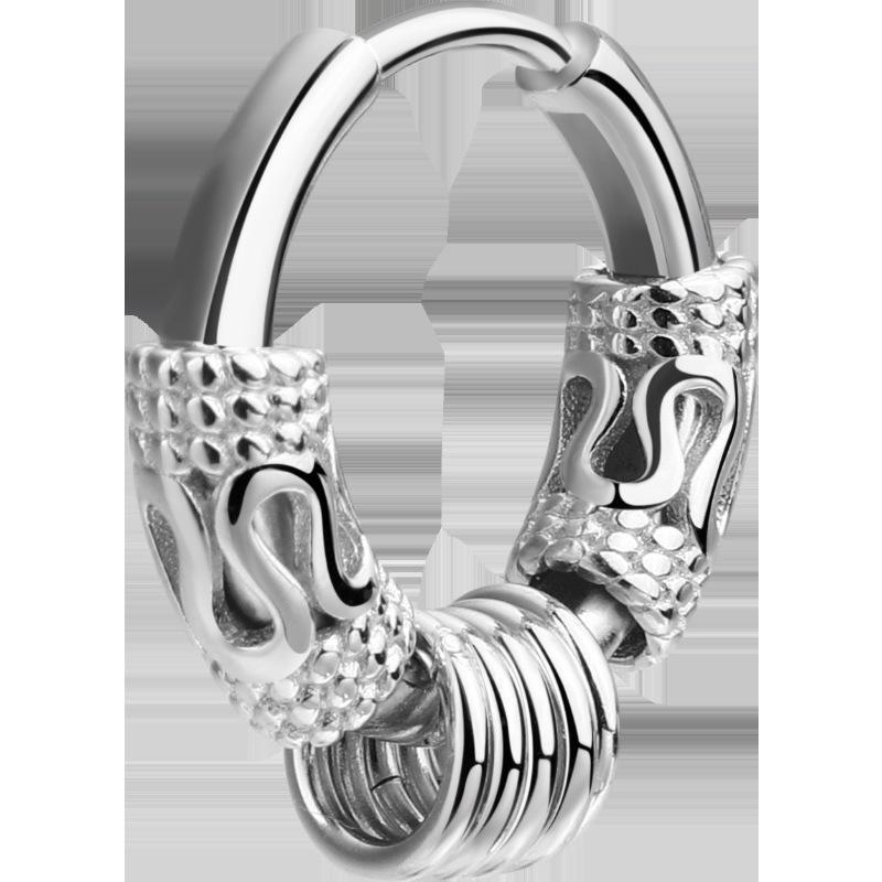 Men's Retro Circle Earrings - Trendy, Versatile, Simple.