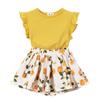 Baby Short Sleeve Culotte Top and Bottom Summer Floral Korean Everyday Going To Resort [Miipat] Clothes, Girls' Setup, Children's Clothes, T-Shirt,