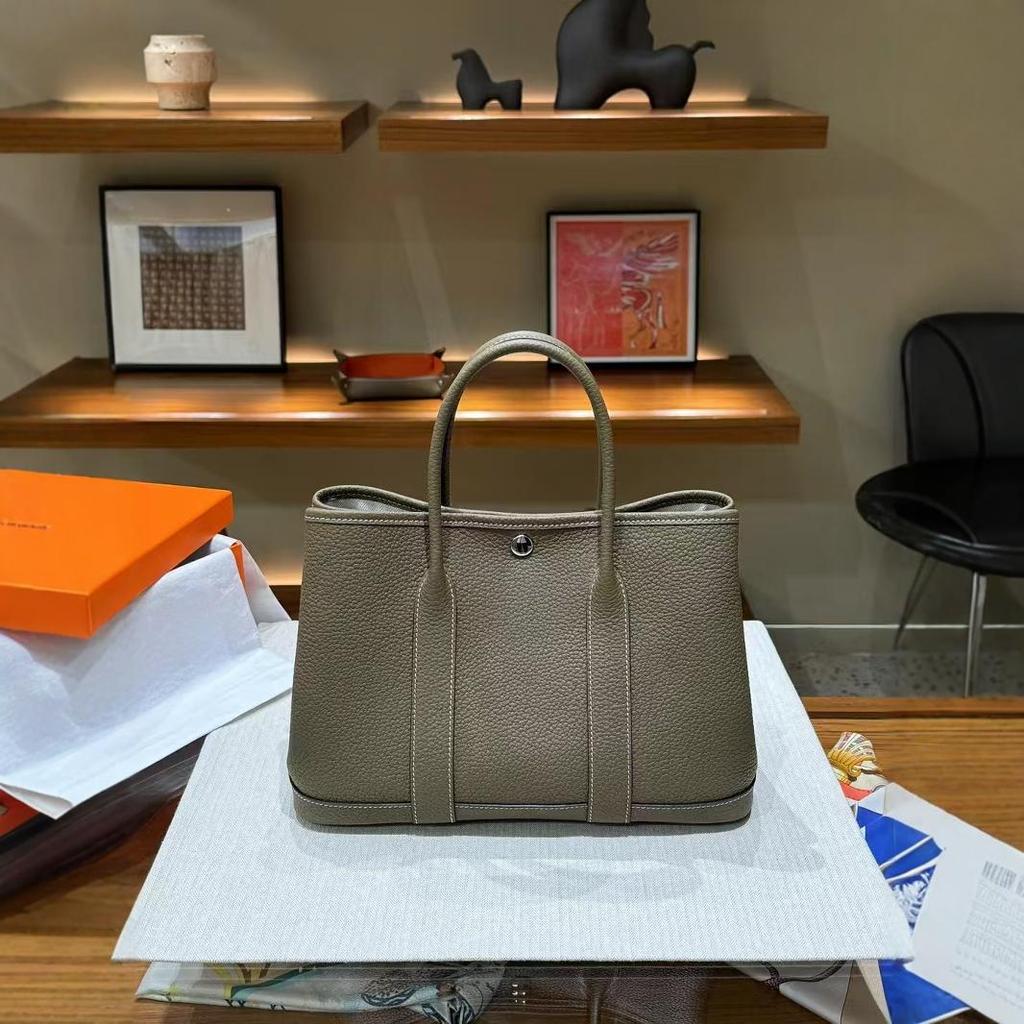 Садовая сумка-тоут из коровьей кожи 30 см - Универсальная ручная и наплечная сумка-мессенджер 2024