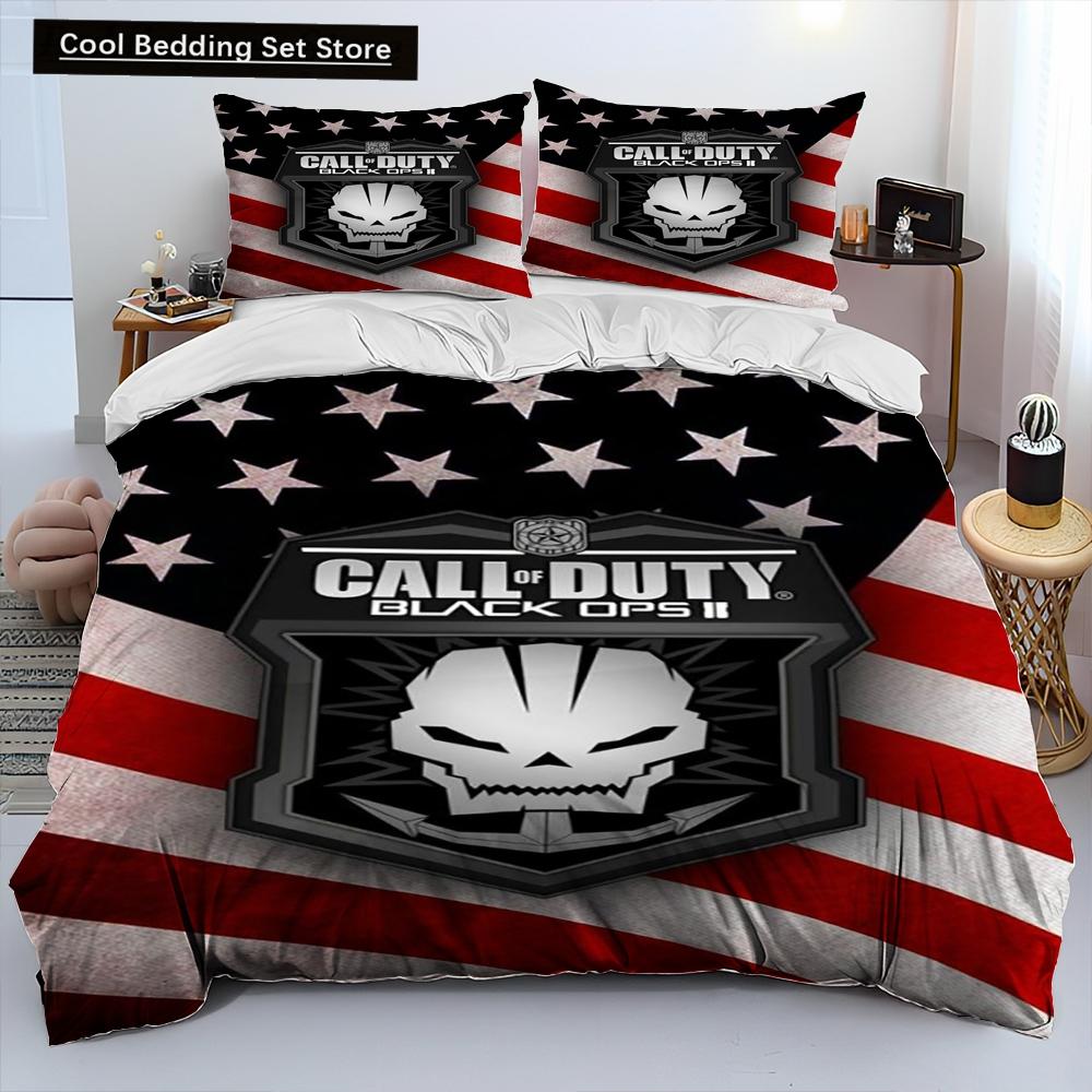 3DPrinting Game Call of Duty Одеяло Постельное белье, Пододеяльник Постельное белье Одеяло Чехол Наволочка, King Queen Size Постельное белье Детский