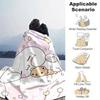 1pc, Sanrio Cozy Home Decor: Flannel Throw Blanket for Bedroom, Living Room, Travel, Camping, Car, Beach, Office Naps, Perfect Gift with Adorable Bear