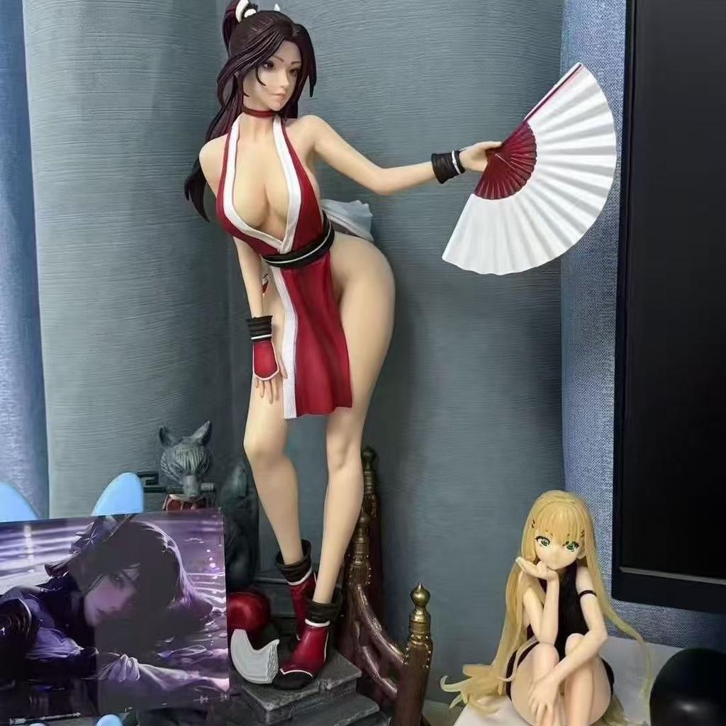 The King of Fighters 50 см / 19,68 дюйма Аниме Хинаты Огненный танец Фигурки Двухцветный dragon ballz ПВХ Фигурки Дикая Битва Игрушки Подарки