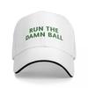 Run the проклятый мяч / Зеленый / Зеленый кепка Run the Damn Ball Кепка Бейсбольная кепка с термозащитным козырьком Кепка для мальчика Женская