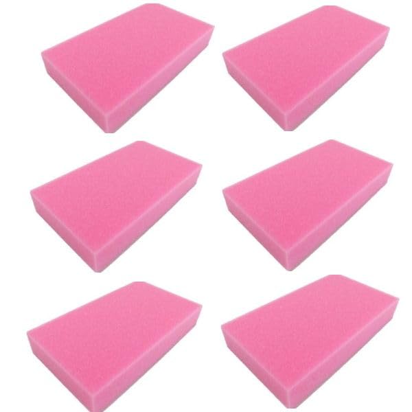 KeePer Giken Car Wash Keeper Long Mineral Explosive Final 1 6 Sponge, Scratch-Resistant, Pink, Coating, Set, Remover, Shine, (Pink, Sponges)