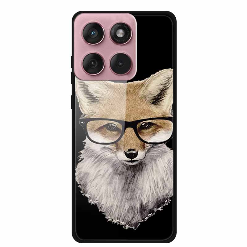 For Motorola Edge 60 60s 5G Glass Case Cartoon Soft Bumper Hard Tempered Glass Back Cover Case For Motorola Edge 60 Fusion Shell
