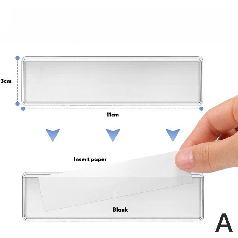 12 шт. прозрачные самоклеящиеся карманы для бирок на полке держатели этикеток для организации классифицированных предметов канцелярские принадлежности для студентов офисные принадлежности