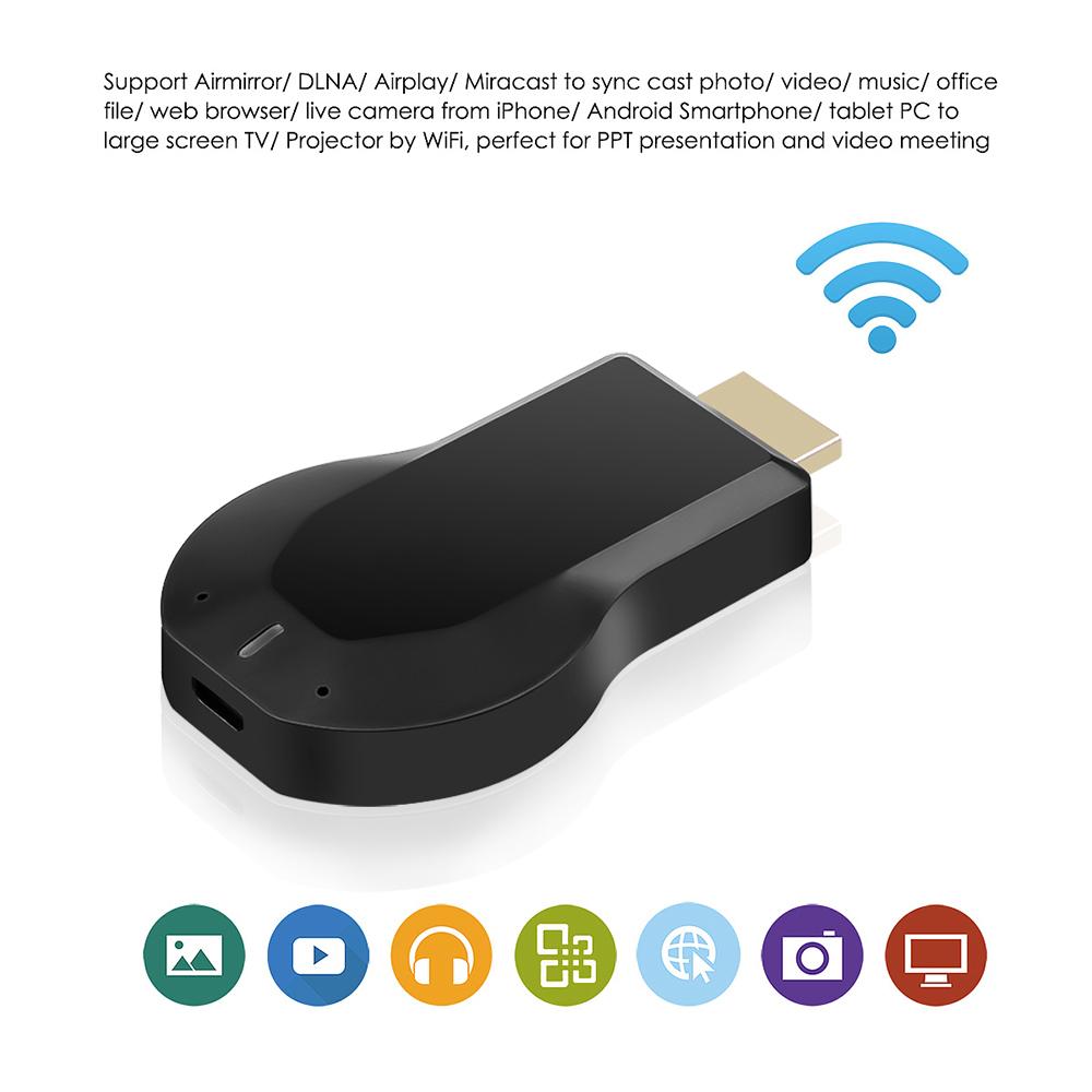TV Stick 1080P HD Беспроводной Wi-Fi дисплей TV Dongle Receiver для AnyCast M2 Plus для Airplay HDMI для DLNA Miracast