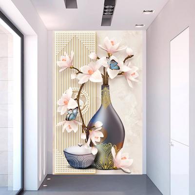 3D абстрактный цветок холст картина стереоскопические цветы настенные художественные постеры и принт квадро настенная картина украшение дома китайские элементы