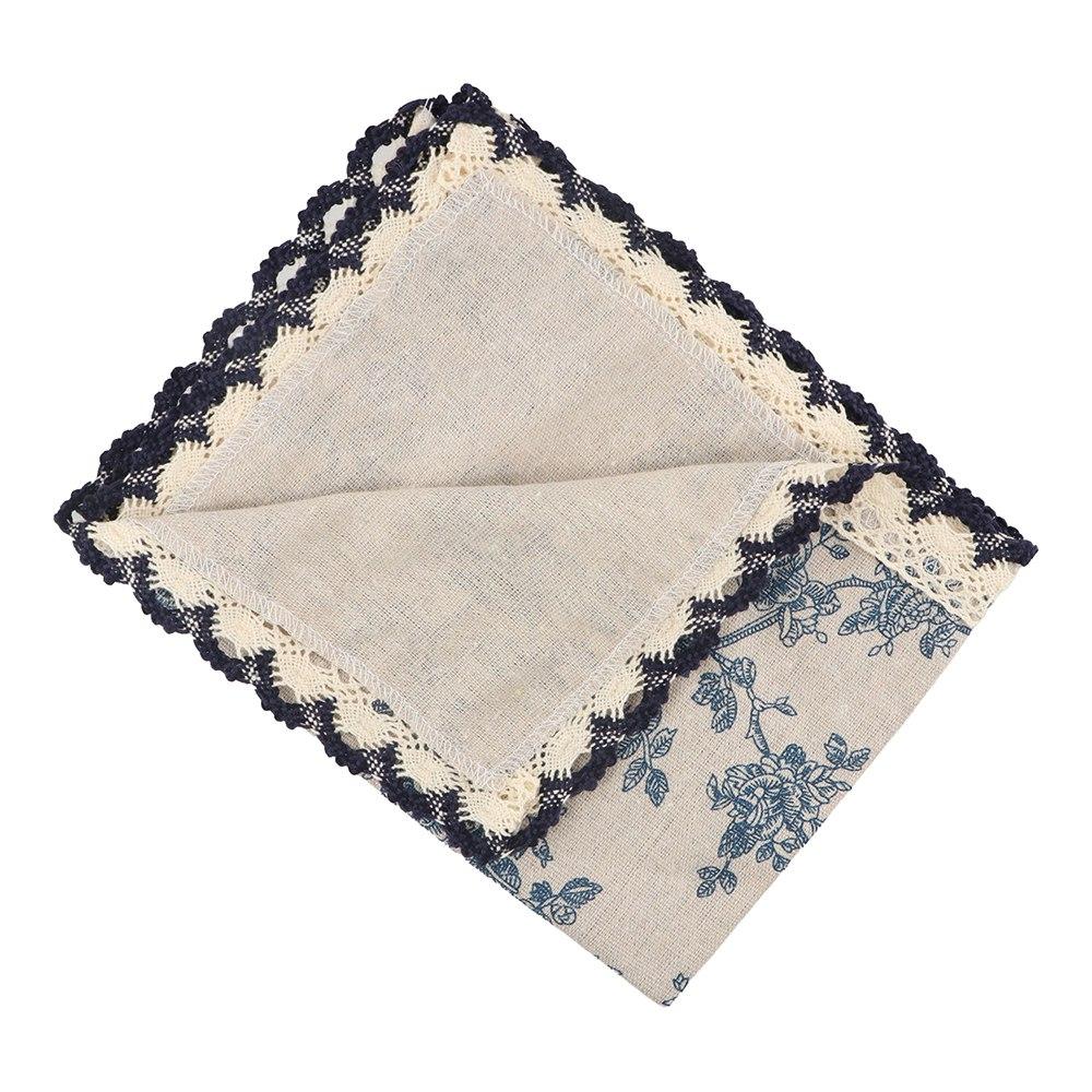 Cotton Fabric Coaster Portable Table Cover Fabric Art Placemat  Coffee Shop