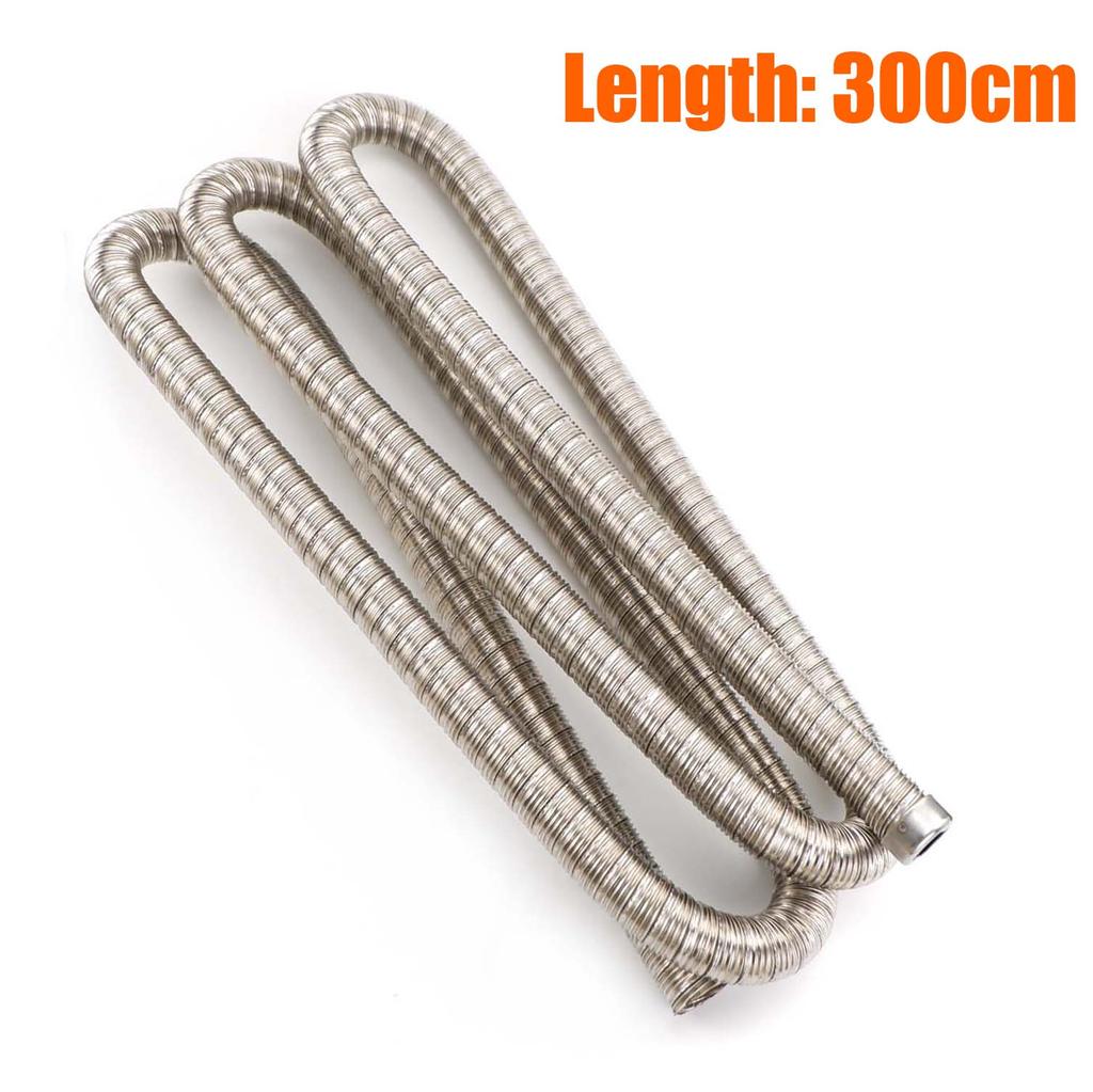 60см - 300см 24мм Двухслойная выхлопная труба Воздушный дизельный парковочный обогреватель Труба из нержавеющей стали Газоотводный шланг Для автомобиля Каравана Кемпера