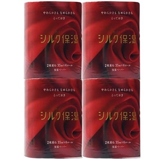 Kono Seishi Туалетная бумага с экстрактом гороха и алоэ, увлажняющая, 4 рулона x упаковок (35 м двойные рулоны)