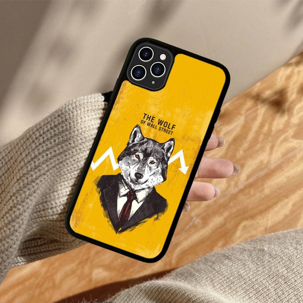 ТВ Волк С-Улицы С-Стены Для IPhone 17 16 Pro Max Air 15 14 13 12 Mini Plus 11 Жесткий PC+TPU Задняя Крышка Телефона