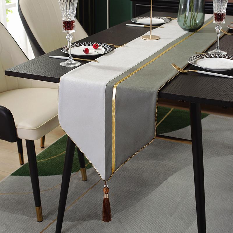 Новый современный роскошный настольный флаг, хит продаж, чайный флаг, настольный коврик, скандинавская минималистская модель, чайный столик, чайный коврик, макет ТВ-шкафа