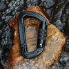 D-shaped Professional Carabiner 12KN Outdoor Sports Buckle Safety Auto Lock Buckle  Rappelling