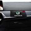 HGC2 1Pcs Car Ornament Non Slip Silicone Mat Car Interior Dashboard Phone Sticky Pad For Skoda Rapid Fabia Superb KAMIQ Octavia