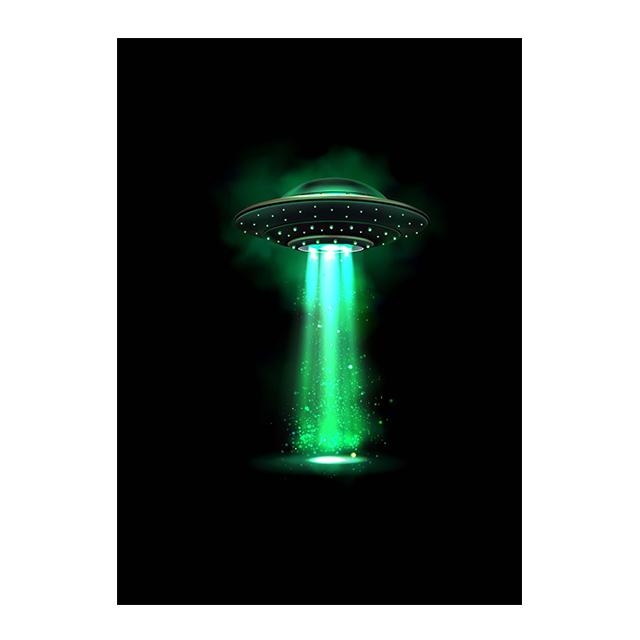 UFO Glow Strangely In the Dark Series TV Movie Poster Alien Spacecraft Captures People Research Pictures Wall Canvas Art Decor